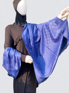 blue color scarf