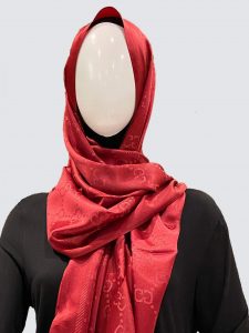red color scarf