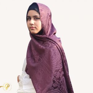 silk plum purple hijab